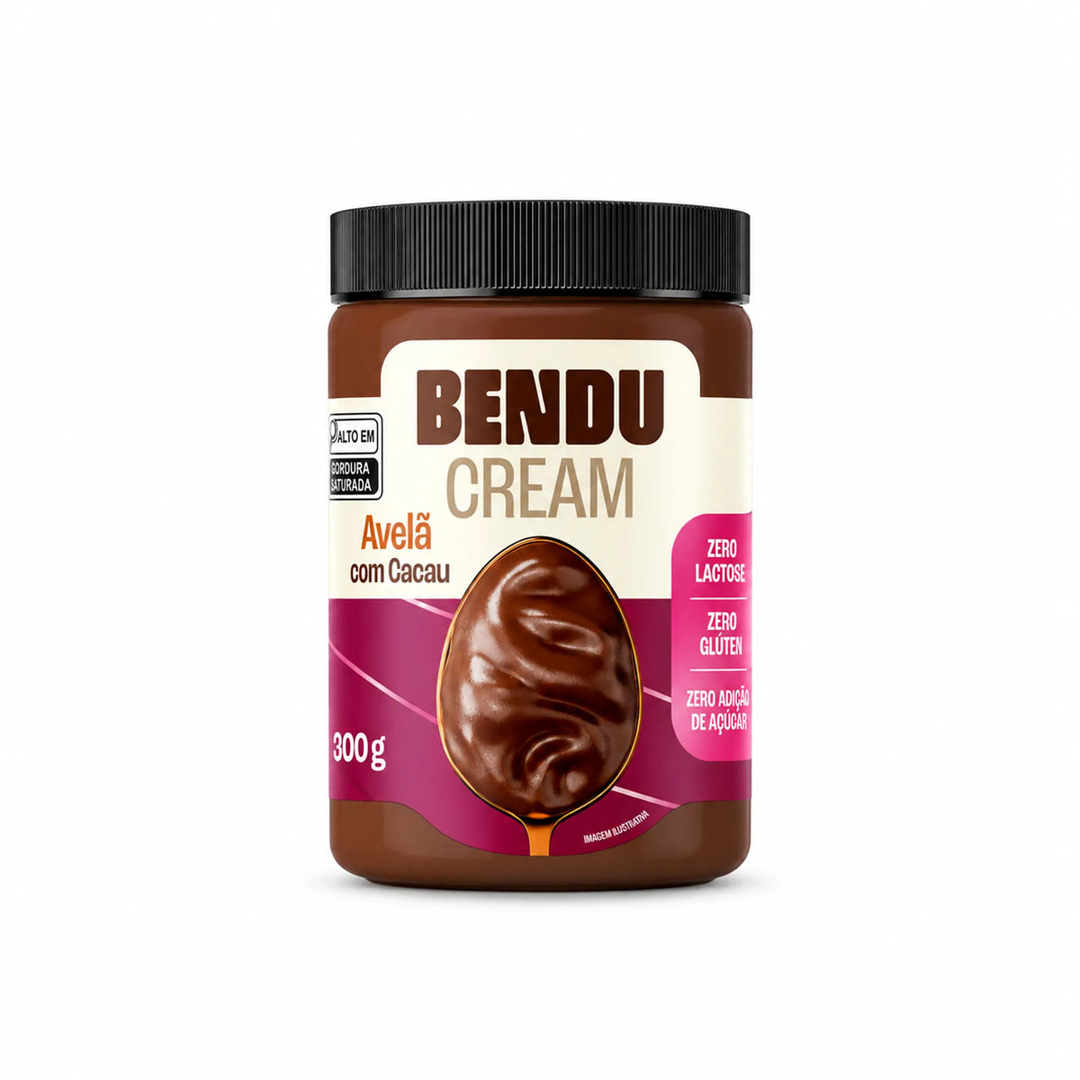 Creme de avelã Bendu Cream 300g sabor avelã com cacau