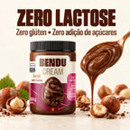 Creme de avelã Bendu Cream zero lactose, zero glúten e zero adição de açúcares