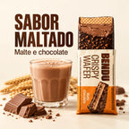 Crispy Wafer Bendu 40g sabor maltado com malte e chocolate
