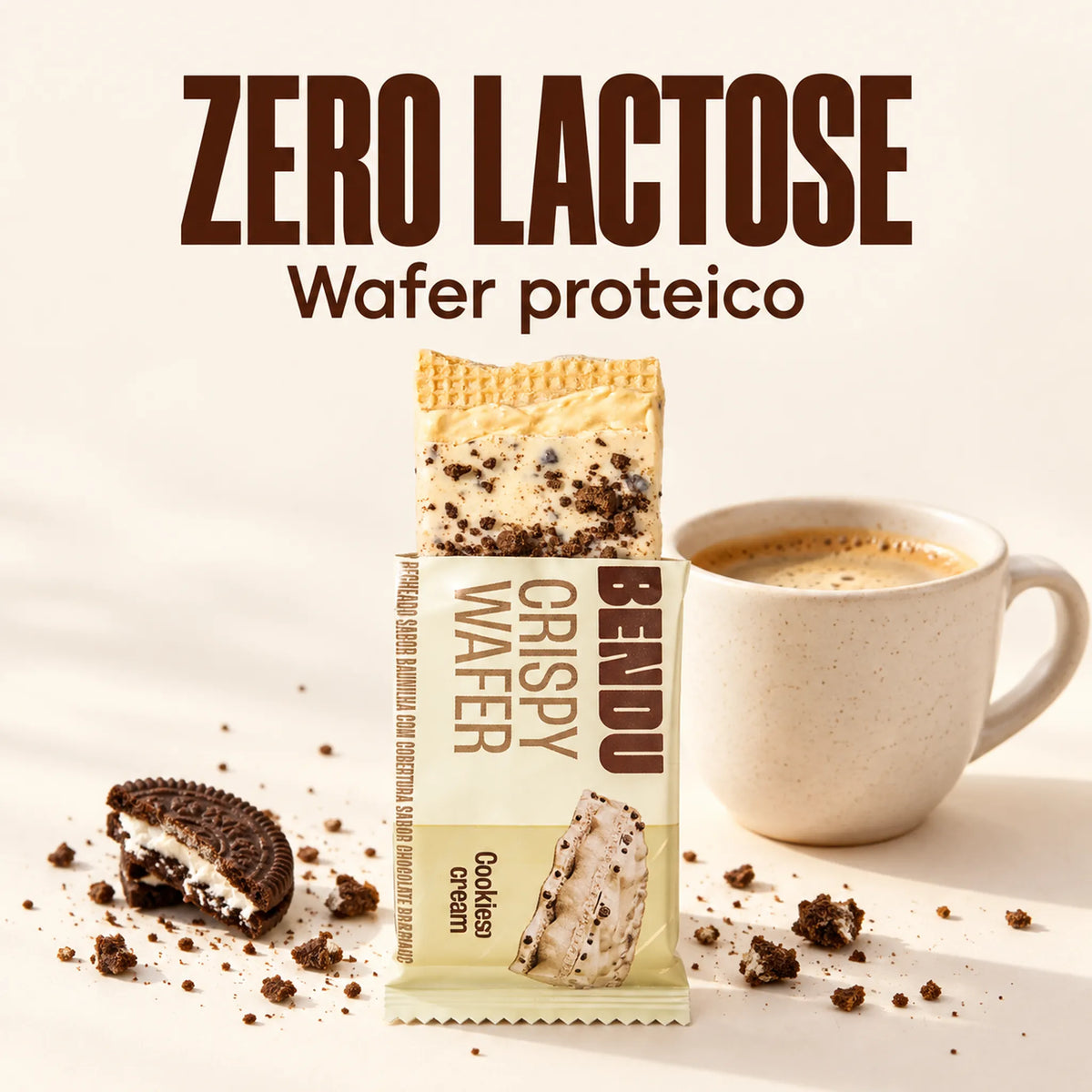 Crispy Wafer Bendu 40g wafer proteico zero lactose