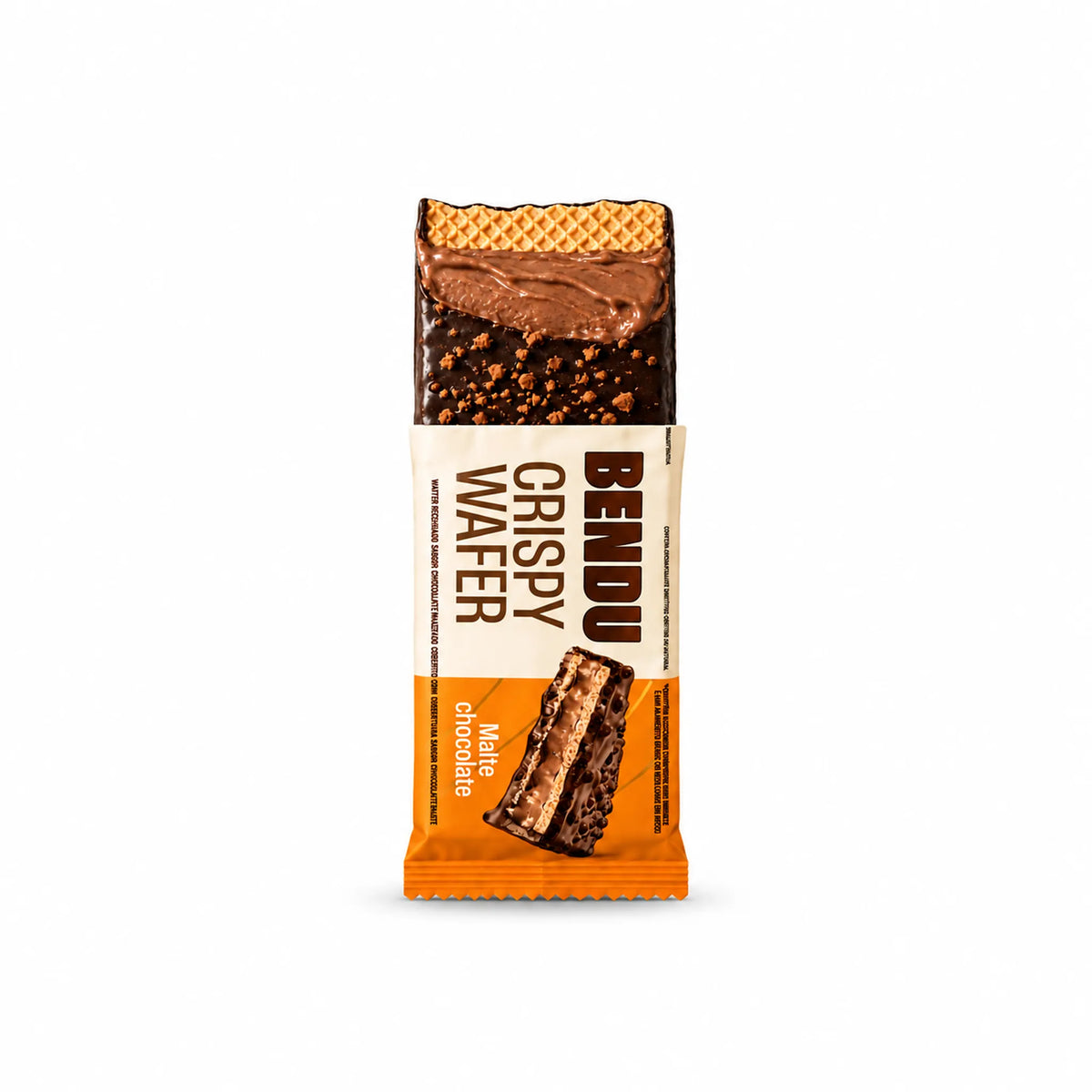 Crispy Wafer Bendu 40g sabor malte chocolate