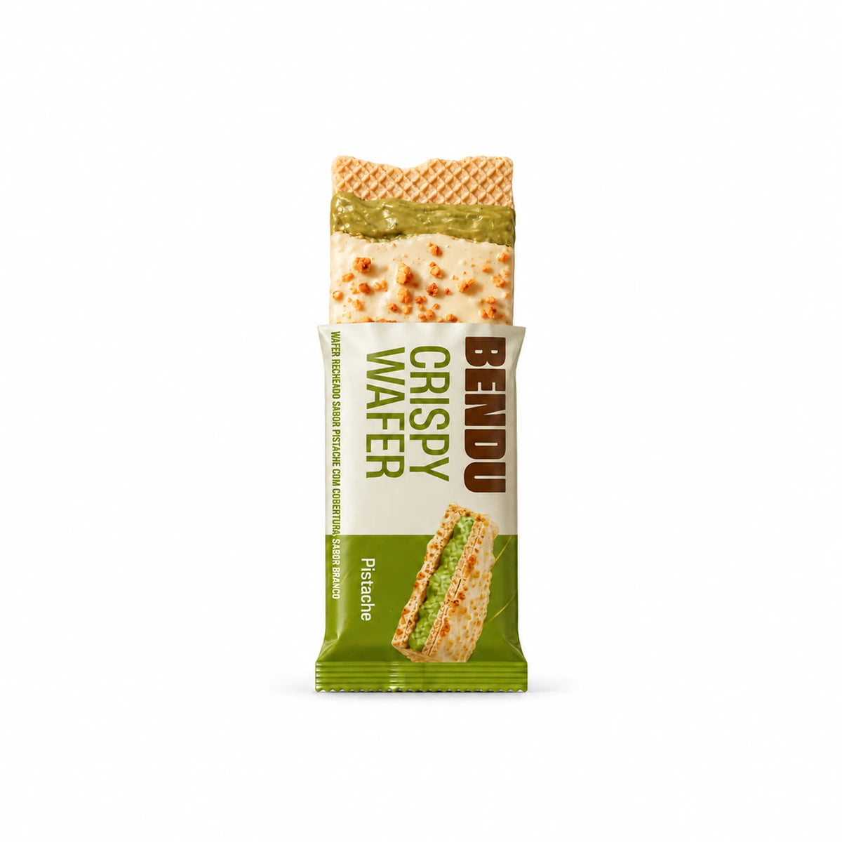 Crispy Wafer Bendu 40g sabor pistache