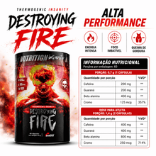 Carregar imagem no visualizador da galeria, Destroying Fire 60 cápsulas Termogênico - Vindix