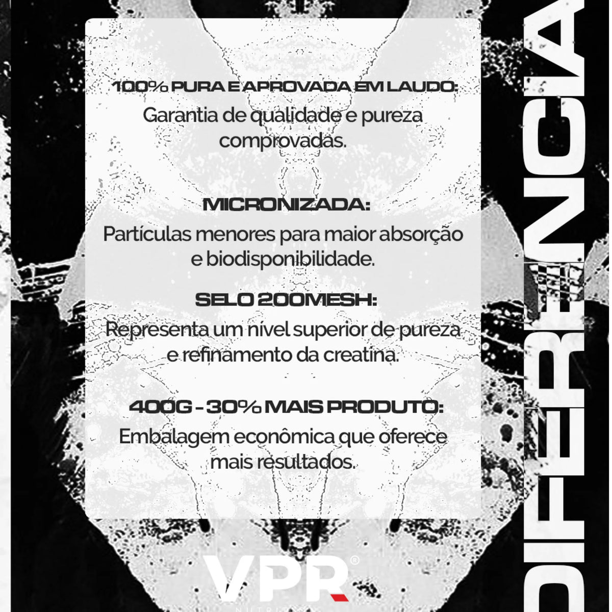 Max Pure Creatine 400g - Creatina VPR Nutrition 100% pura, foto 4