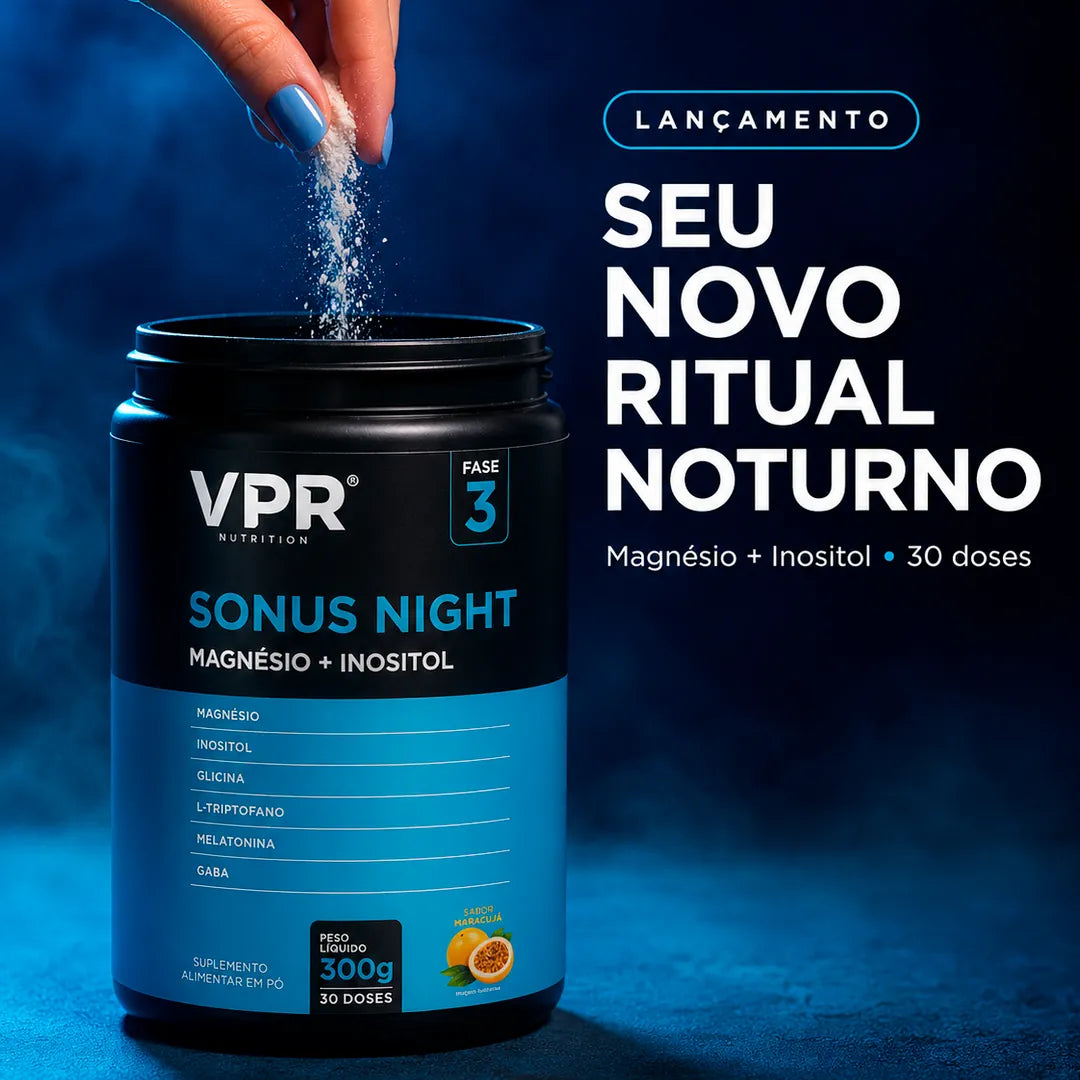 Sonus Night - Magnesio + Inositol com Gaba e Melatonina 300g Vpr Nutrition, foto 6