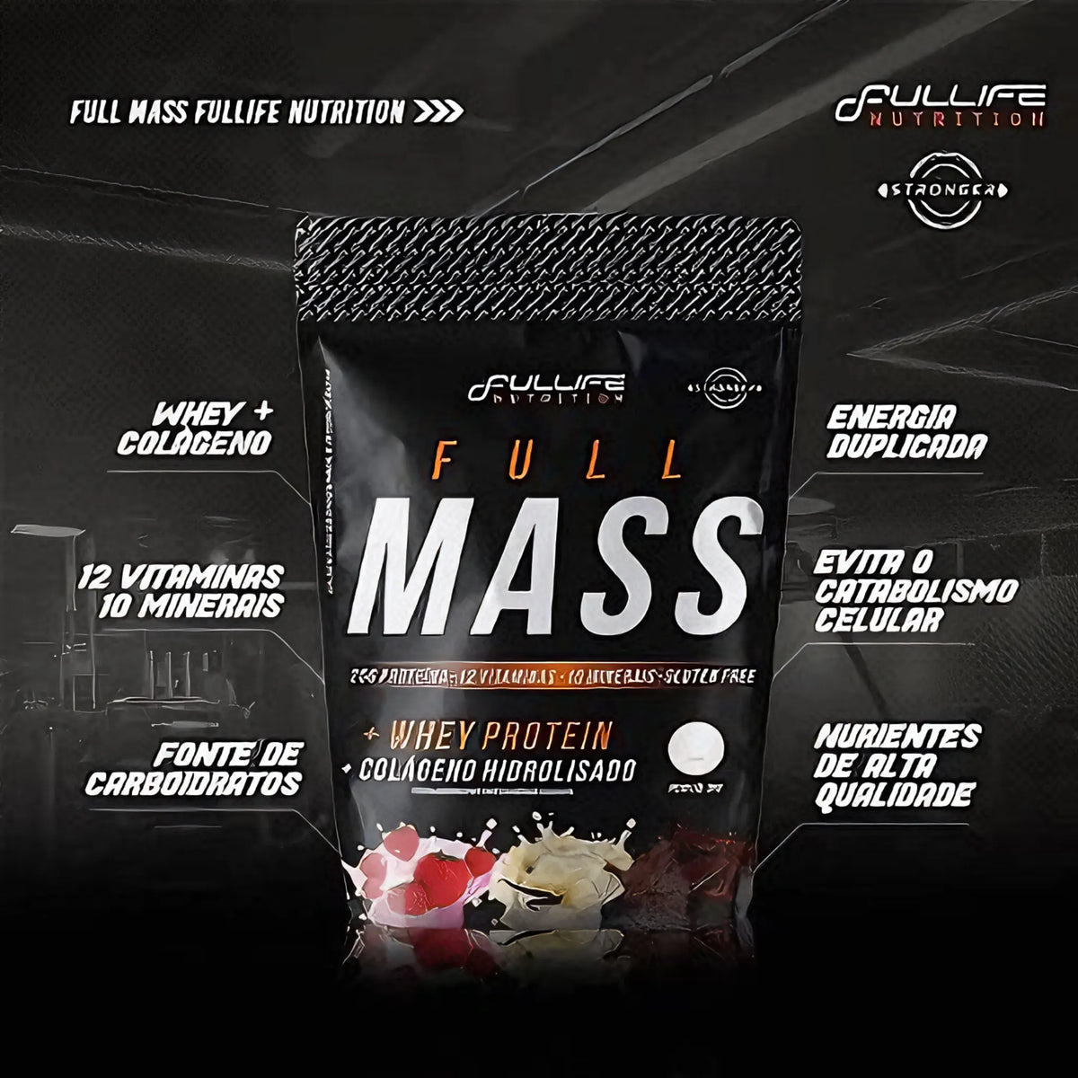 Hipercalorico Full Mass Fullife nutrition - 3kg - Body Suplementos