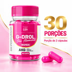 G-Drol Woman Corpo Life 60 cápsulas rende 30 porções de 2 cápsulas