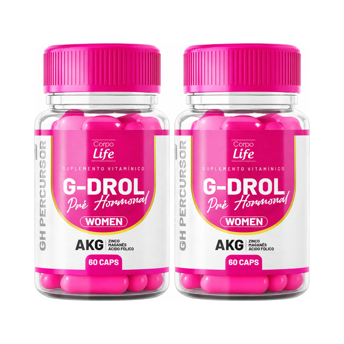 G-Drol Woman Corpo Life suplemento vitamínico 60 cápsulas 2 unidades