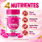 G-Drol Woman Corpo Life com zinco, manganês, ácido fólico e boro por porção