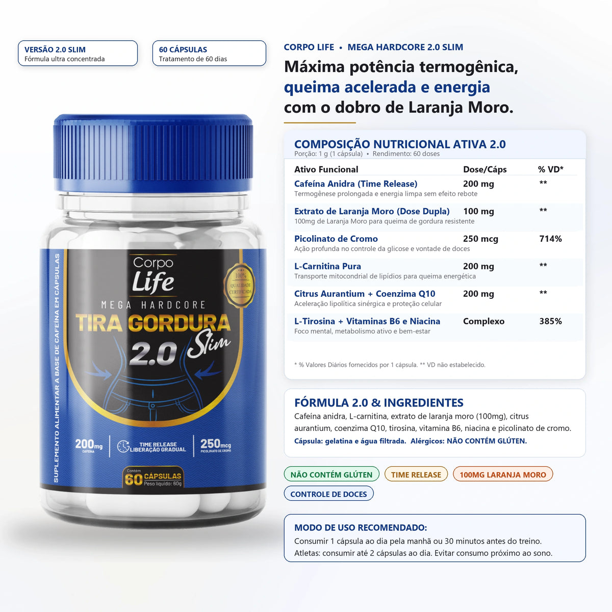 Infográfico Tabela Nutricional 2.0 e Ativos Tira Gordura 2.0 Slim Corpo Life 2048x2048