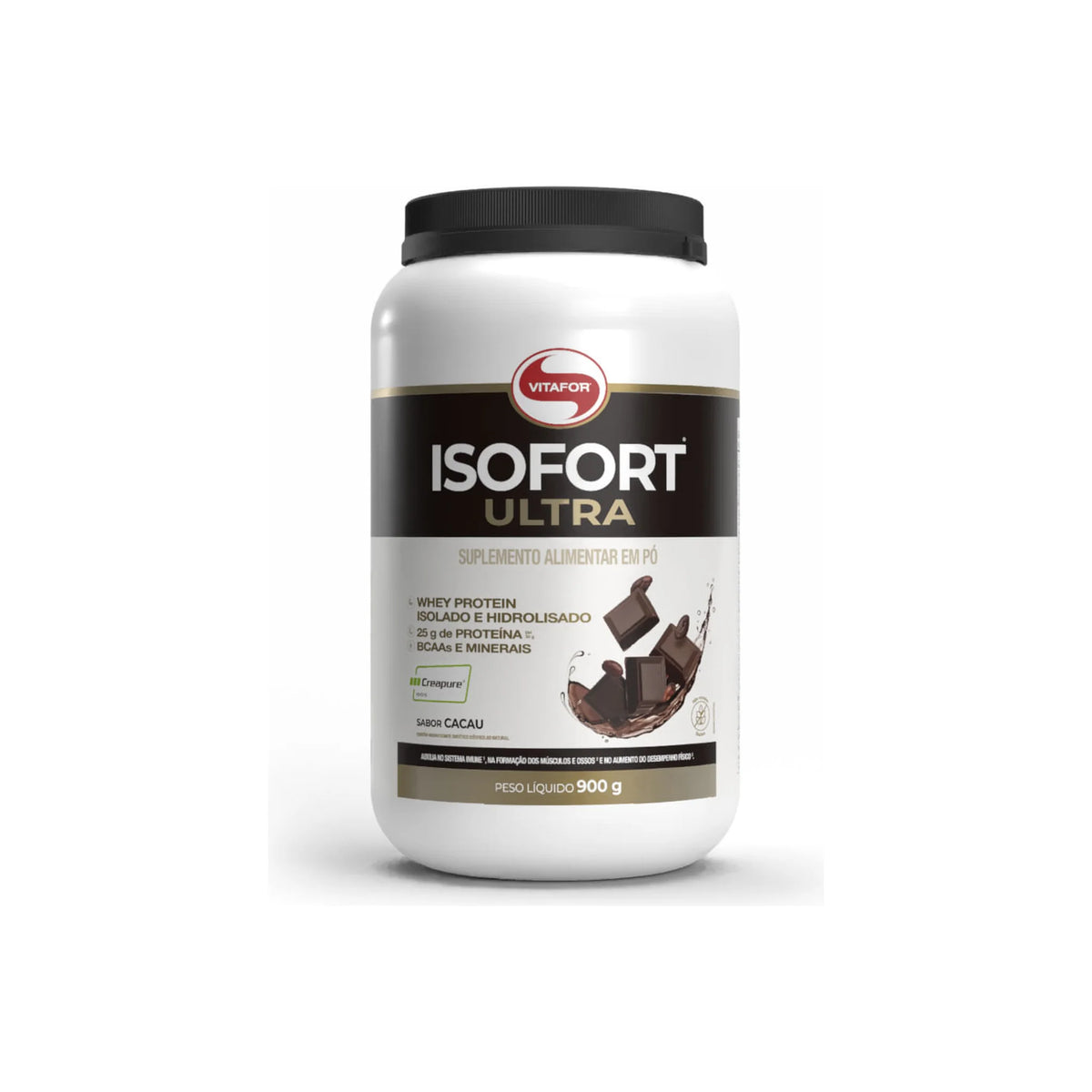 Isofort Ultra 900g Vitafor sabor cacau pote frente