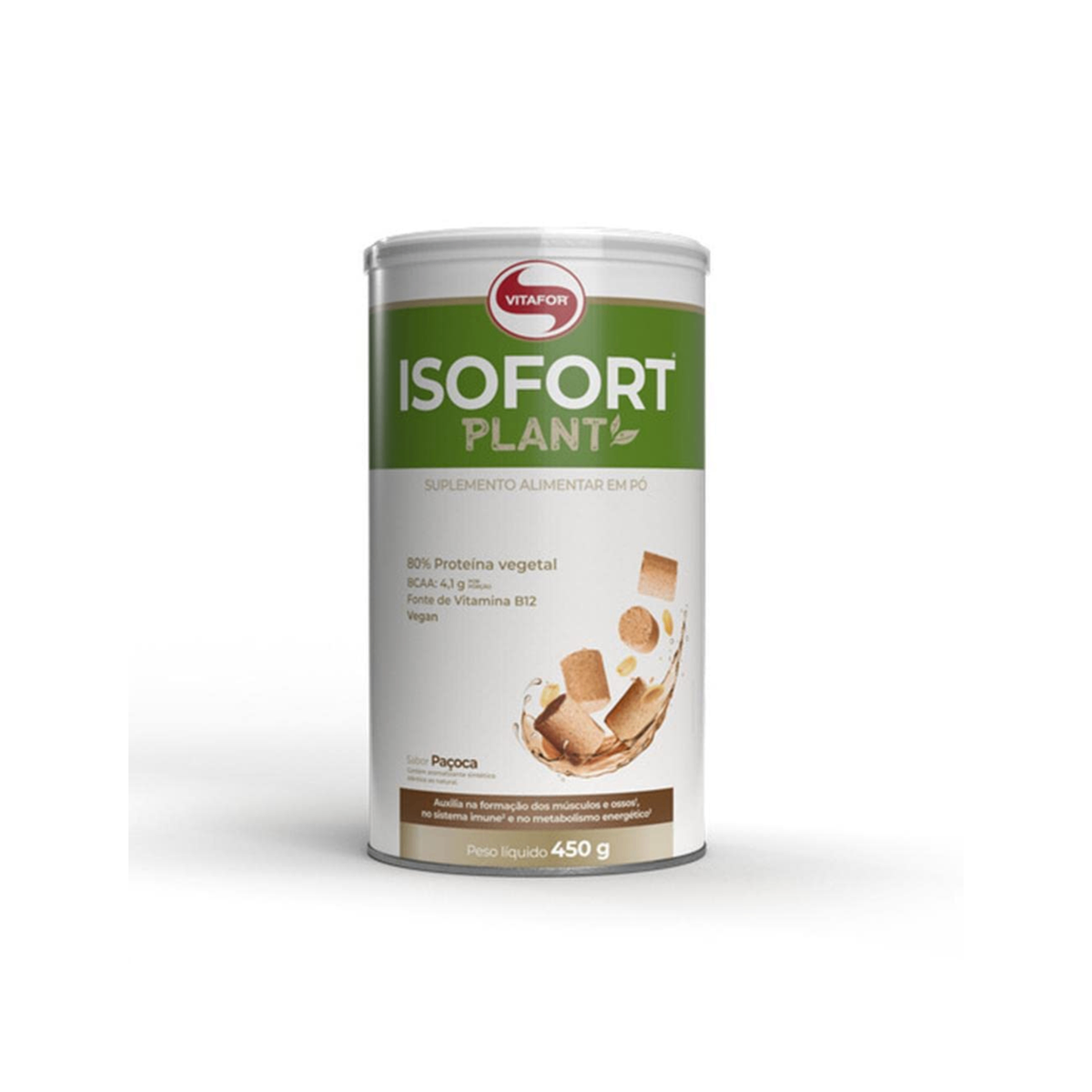 Isofort Plant 450g Vitafor Proteina vegana isolada - Body Suplementos