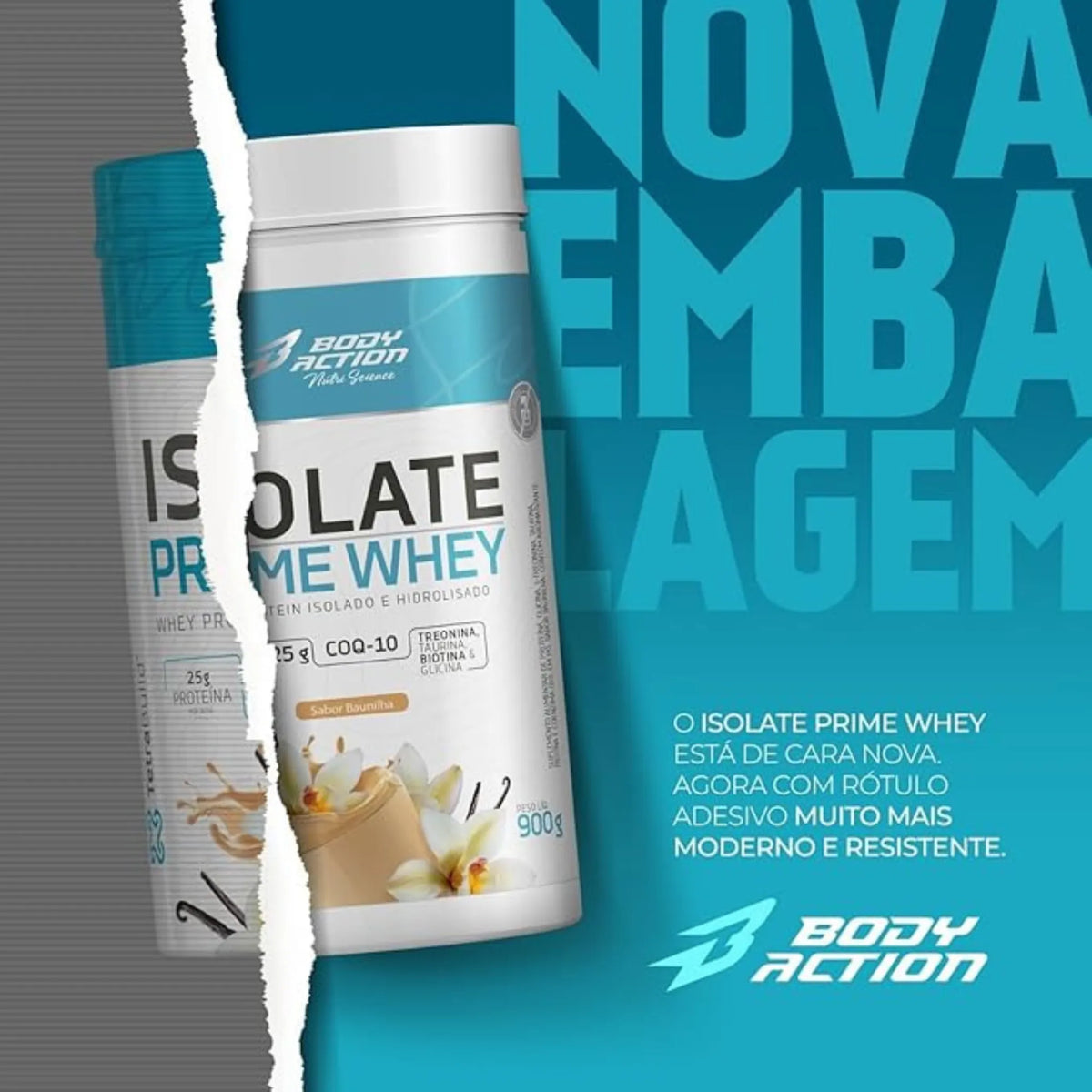 Isolate Prime Whey 900g Body Action - Whey isolado e Hidrolisado, foto 5