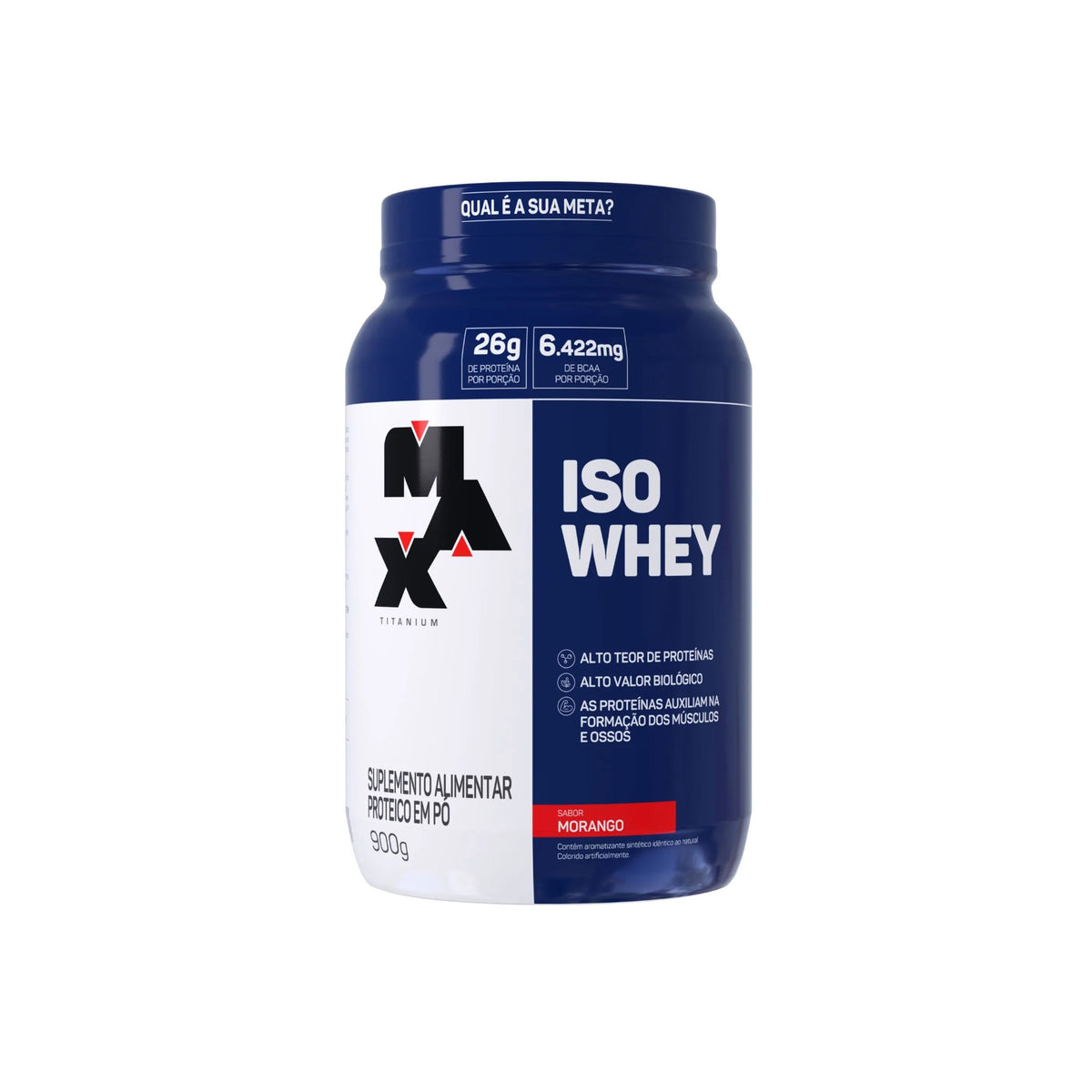 Whey Protein Isolado Iso Whey 900 gramas - Max Titanium - Body Suplementos