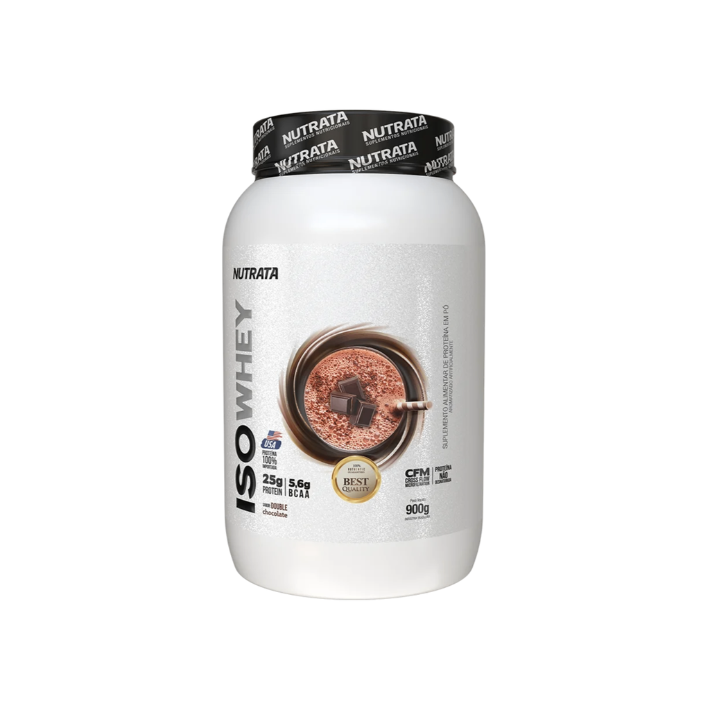 Iso Whey Nutrata 900g  whey protein 100% isolado - Body Suplementos