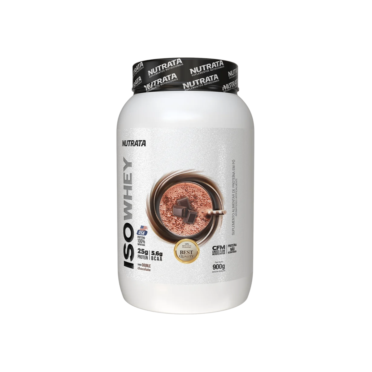 Iso Whey Nutrata 900g  whey protein 100% isolado - Body Suplementos
