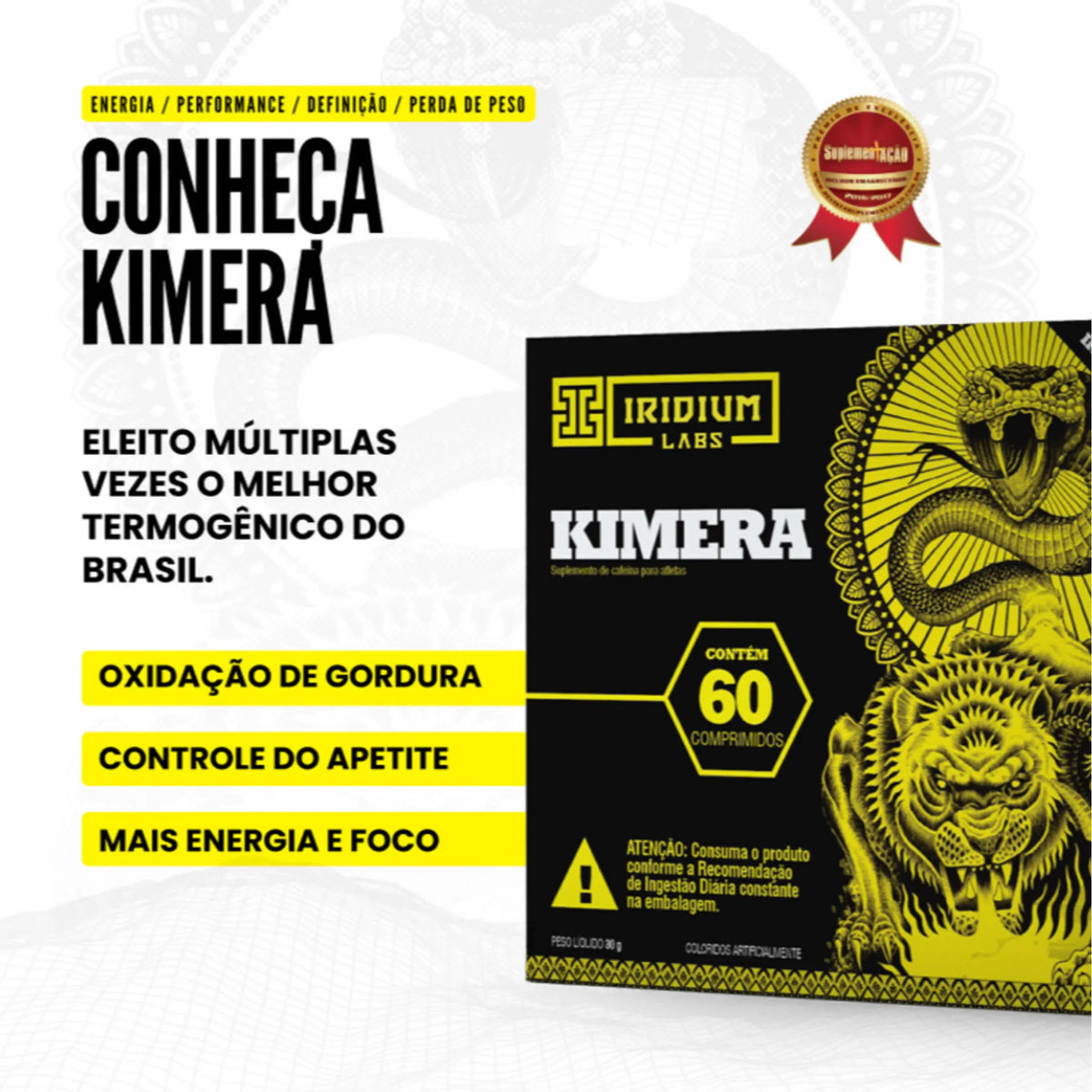 Kimera Iridium Labs - 60 Cápsulas - Body Suplementos