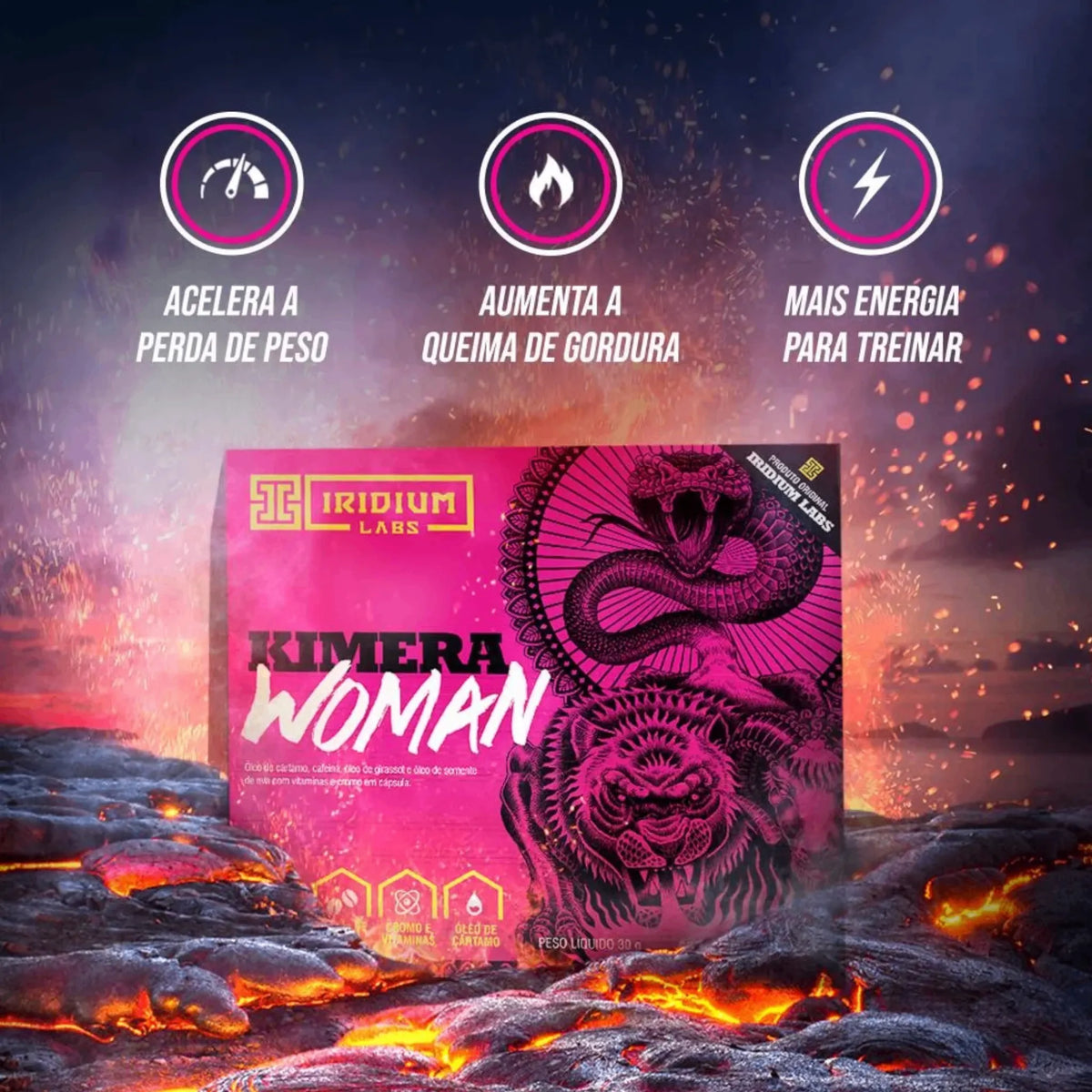 Kimera Woman Iridium Labs - 60 Cápsulas - Body Suplementos