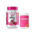 Kit Creatina Beauty Drink 300g Biocorps + Relish Whey Feminina 900g Corpo Life