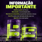 Informações importantes do kit 4Body com Crea Pro 300g e Beta Pro 150g: advertências e alérgicos