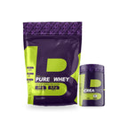 Kit 4Body com whey concentrado Pure Whey refil 900g e creatina Crea Pro 300g