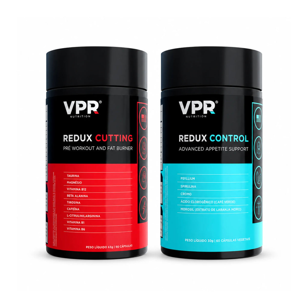 Kit Queima Total Redux: Redux Cutting e Redux Control VPR