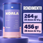 Como usar o Koala Sleep 456g Caffeine Army: 12 g em 100 ml de água quente ou leite quente