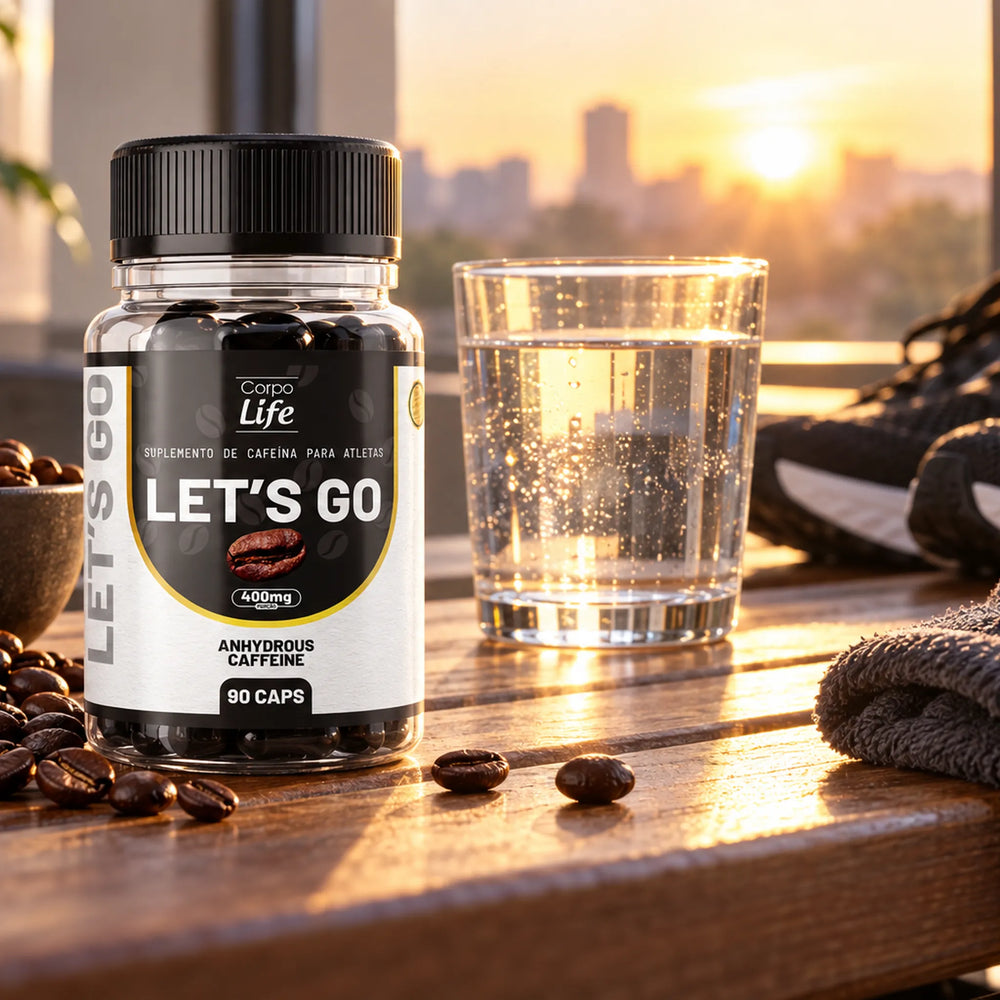 Lets Go - Termogênico Corpo Life - 400 mg Cafeína - 90 cápsulas