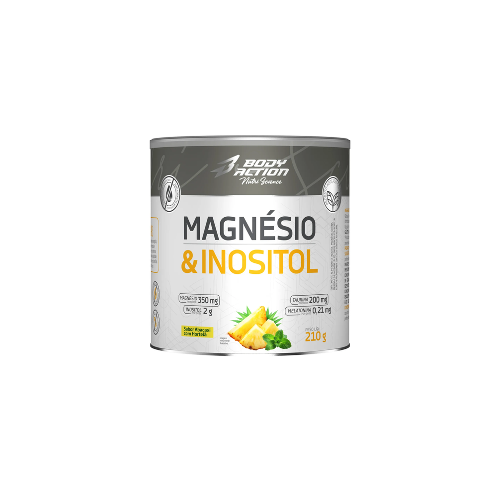 Magnésio & Inositol 210g – Relaxamento e Sono Natural - BodyAction, foto 1