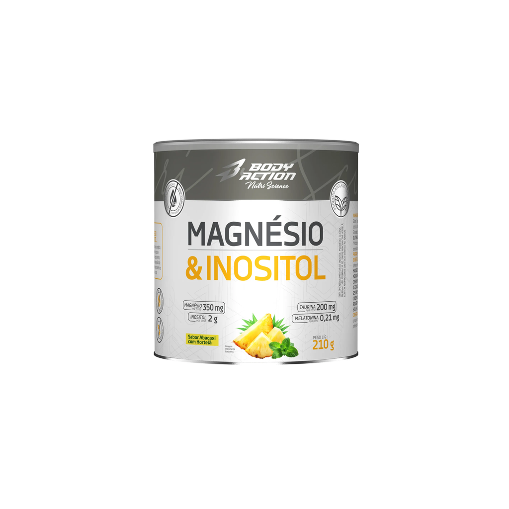 Magnésio & Inositol 210g – Relaxamento e Sono Natural - BodyAction, foto 1