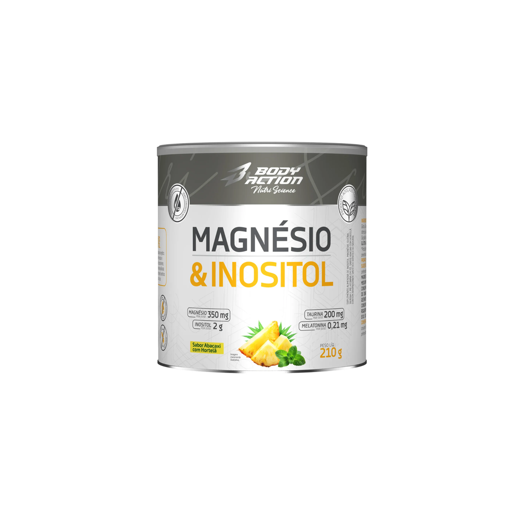 Magnésio & Inositol 210g – Relaxamento e Sono Natural - BodyAction