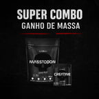 Hipercalorico Mastodon 3kg + Creatina 100% pura 300g Black skull, foto 2