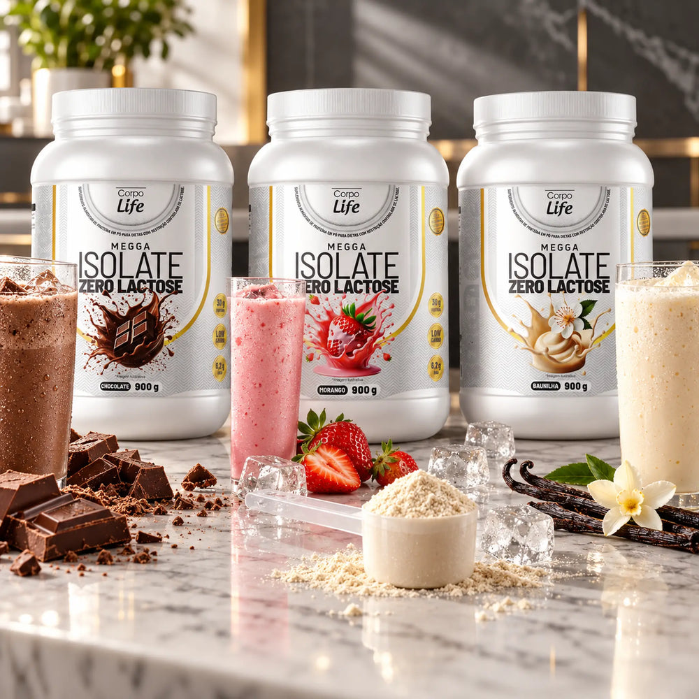 Megga Isolate Zero Lactose 900g Corpo Life Whey Protein Zero Lactose