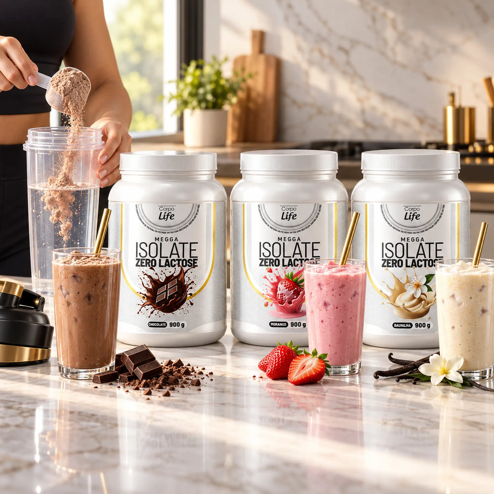 Megga Isolate Zero Lactose 900g Corpo Life Whey Protein Zero Lactose