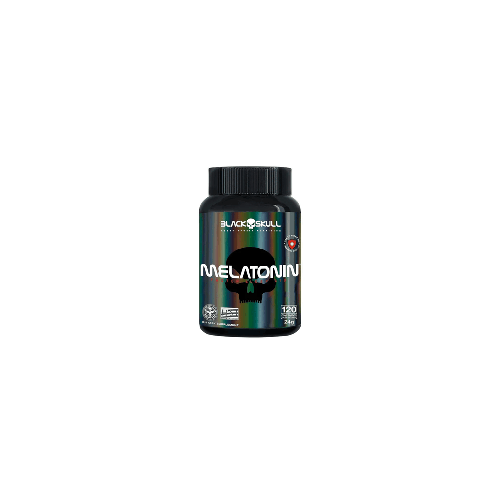 Melatonin - Melatonina sublingual 120 comprimidos Black Skull, foto 1
