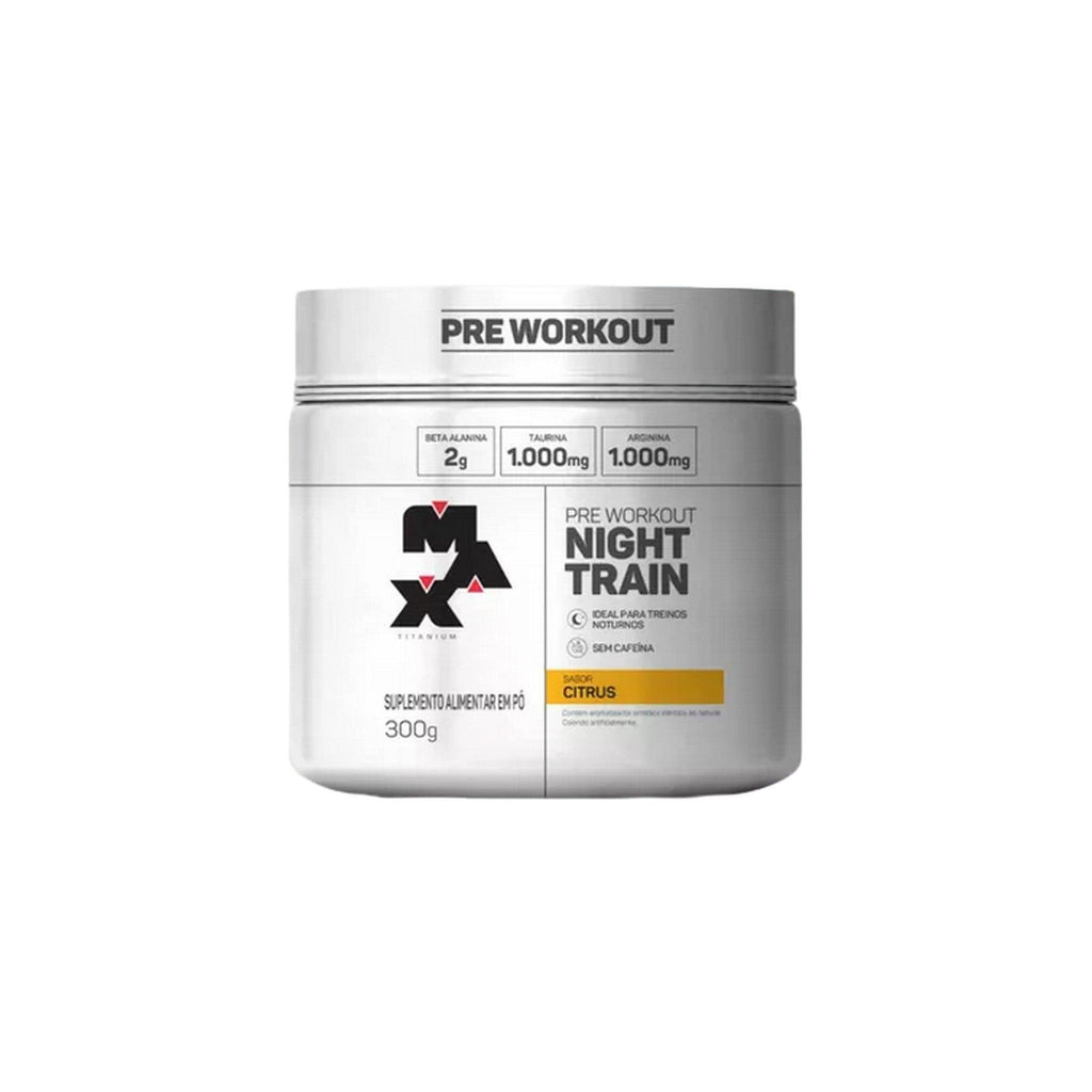 Night Train - Pre treino sem cafeina Max Titanium 300g - Body Suplementos