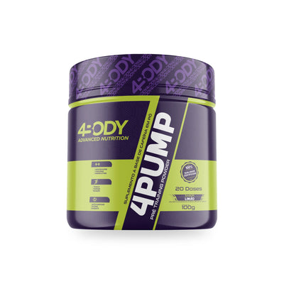 Pré-Treino 4Pump 100g 4Body Nutrition sabor Limão