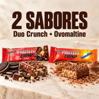 Protein Crisp Bar Integralmédica 45g nos sabores Duo Crunch e Ovomaltine