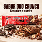 Protein Crisp Bar Integralmédica 45g sabor Duo Crunch com chocolate e biscoito