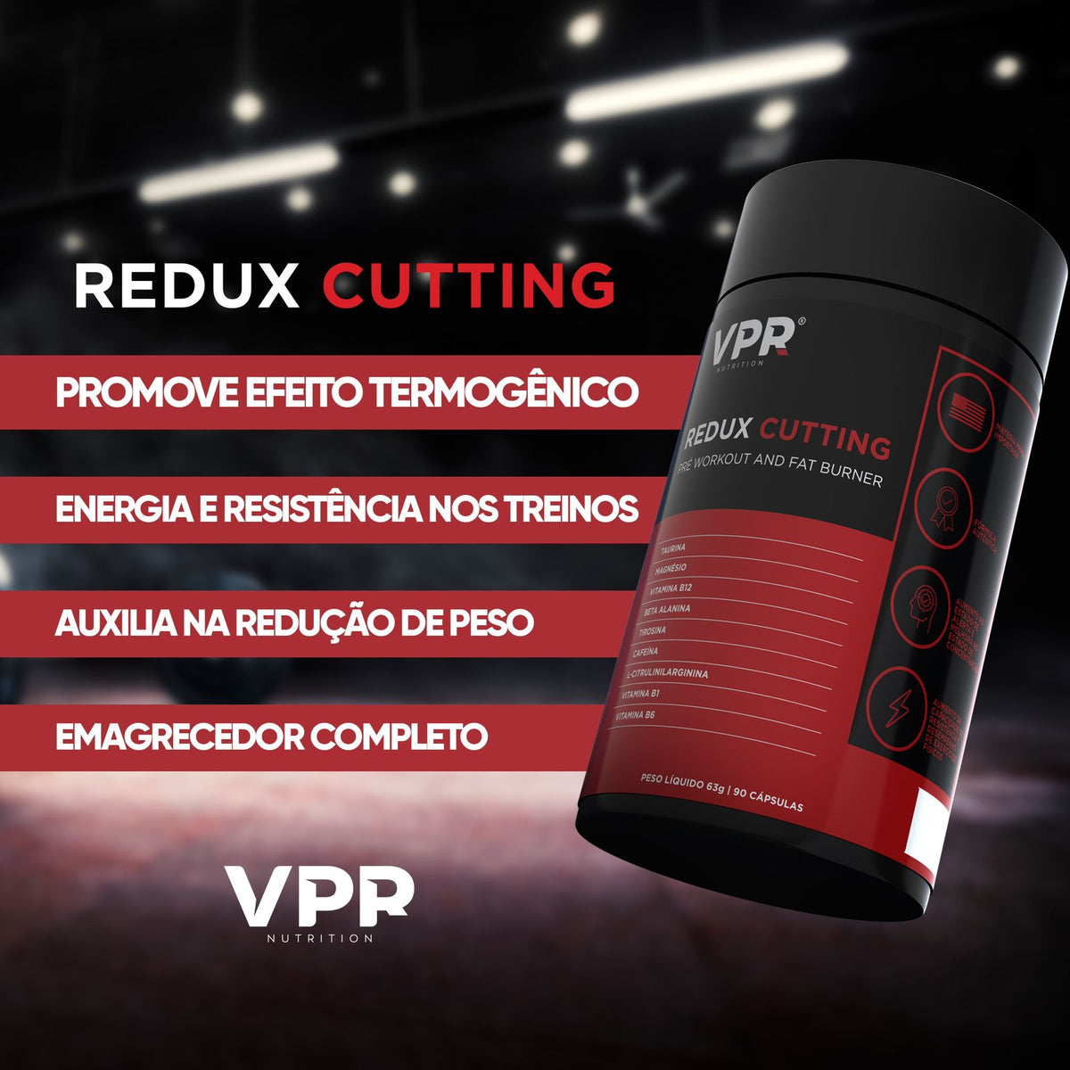 Redux Cutting VPR Nutrition 90 capsulas, foto 3