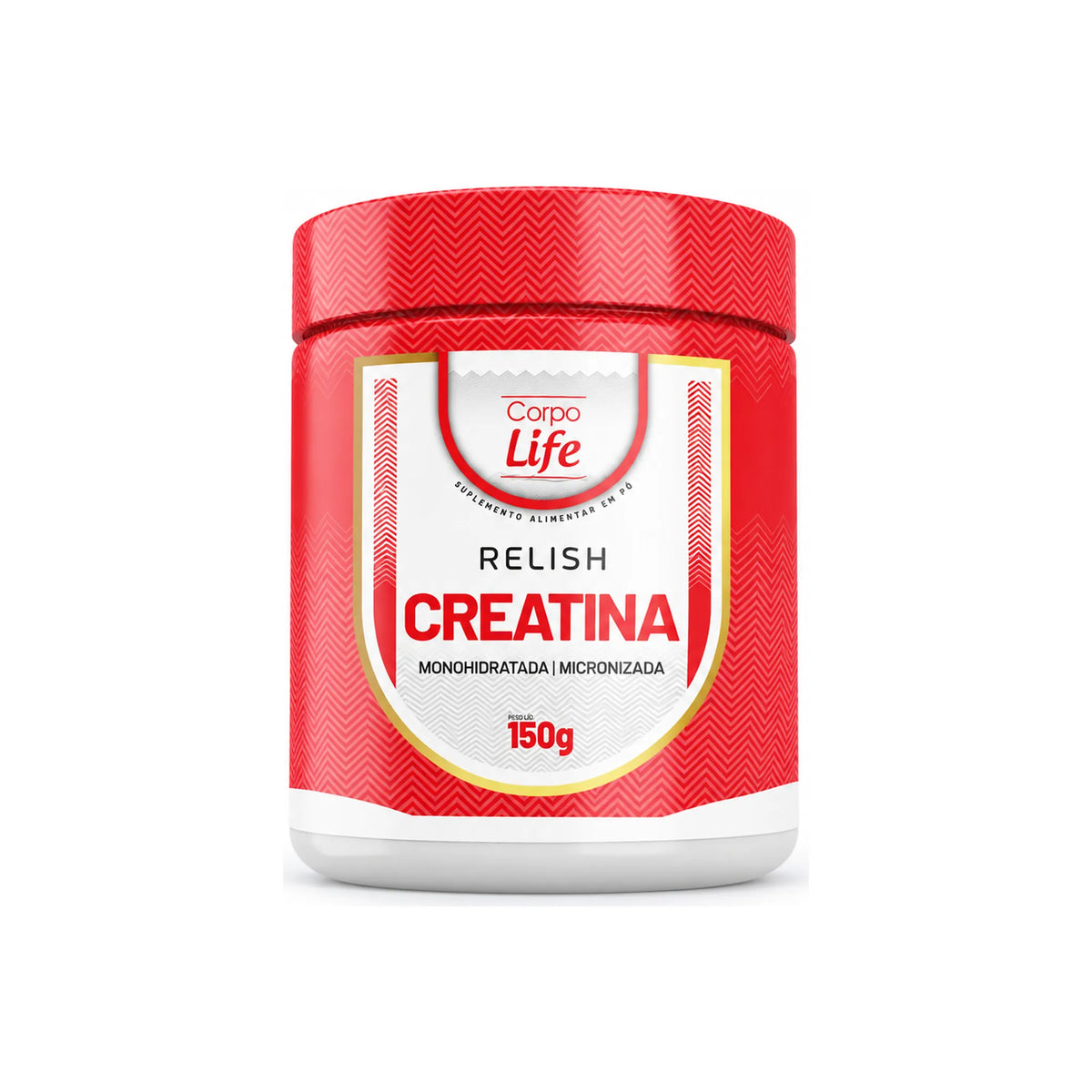 Relish Creatina Monohidratada Micronizada Corpo Life 150g