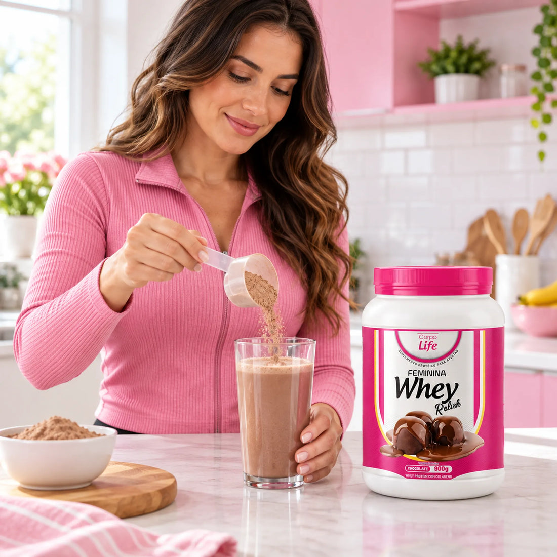 Relish Whey feminina 900g Corpo life