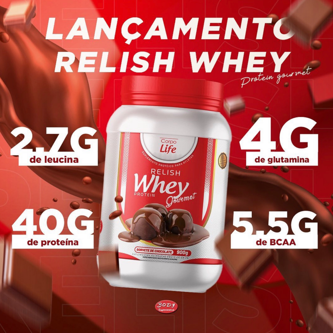 Relish Whey Protein Gourmet - Corpo Life 900g