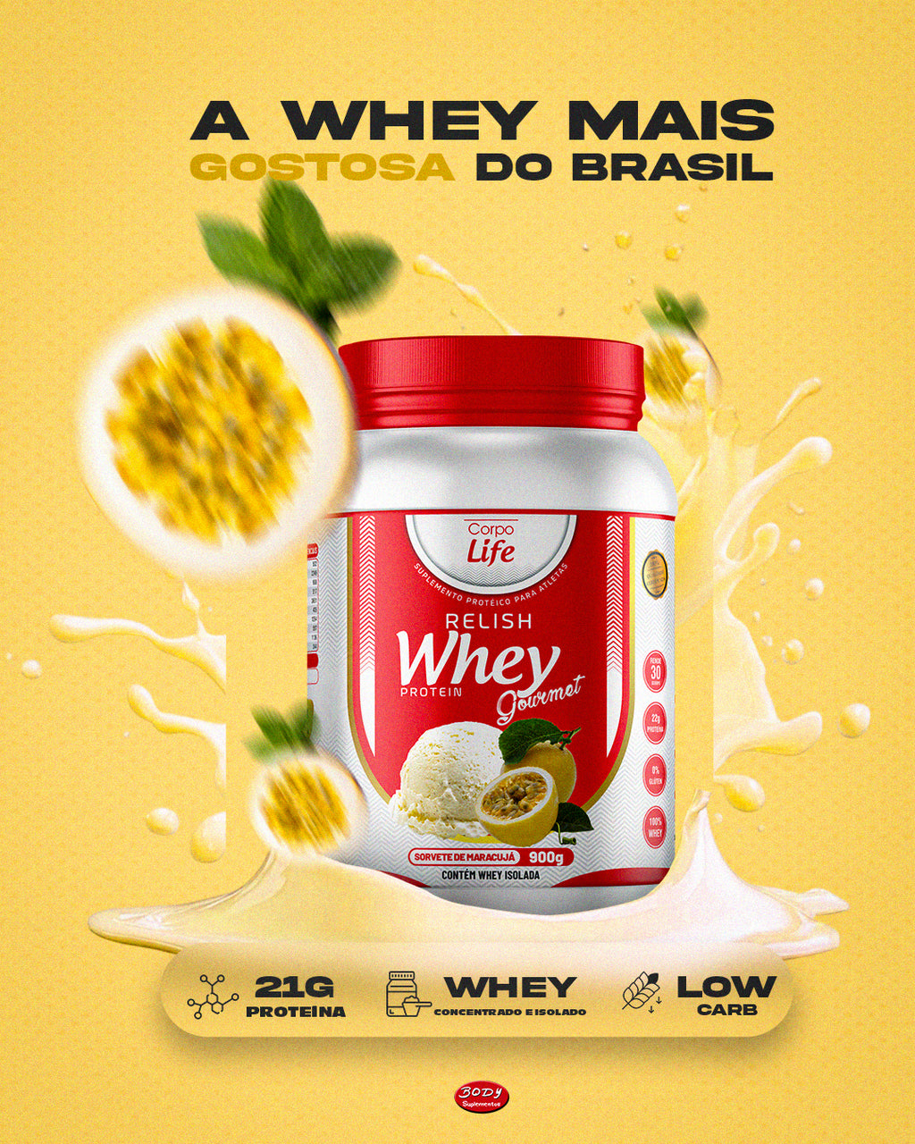 Combo Ganho de Massa: Relish + Creatina Creapro 300g Corpo Life - imagem 5