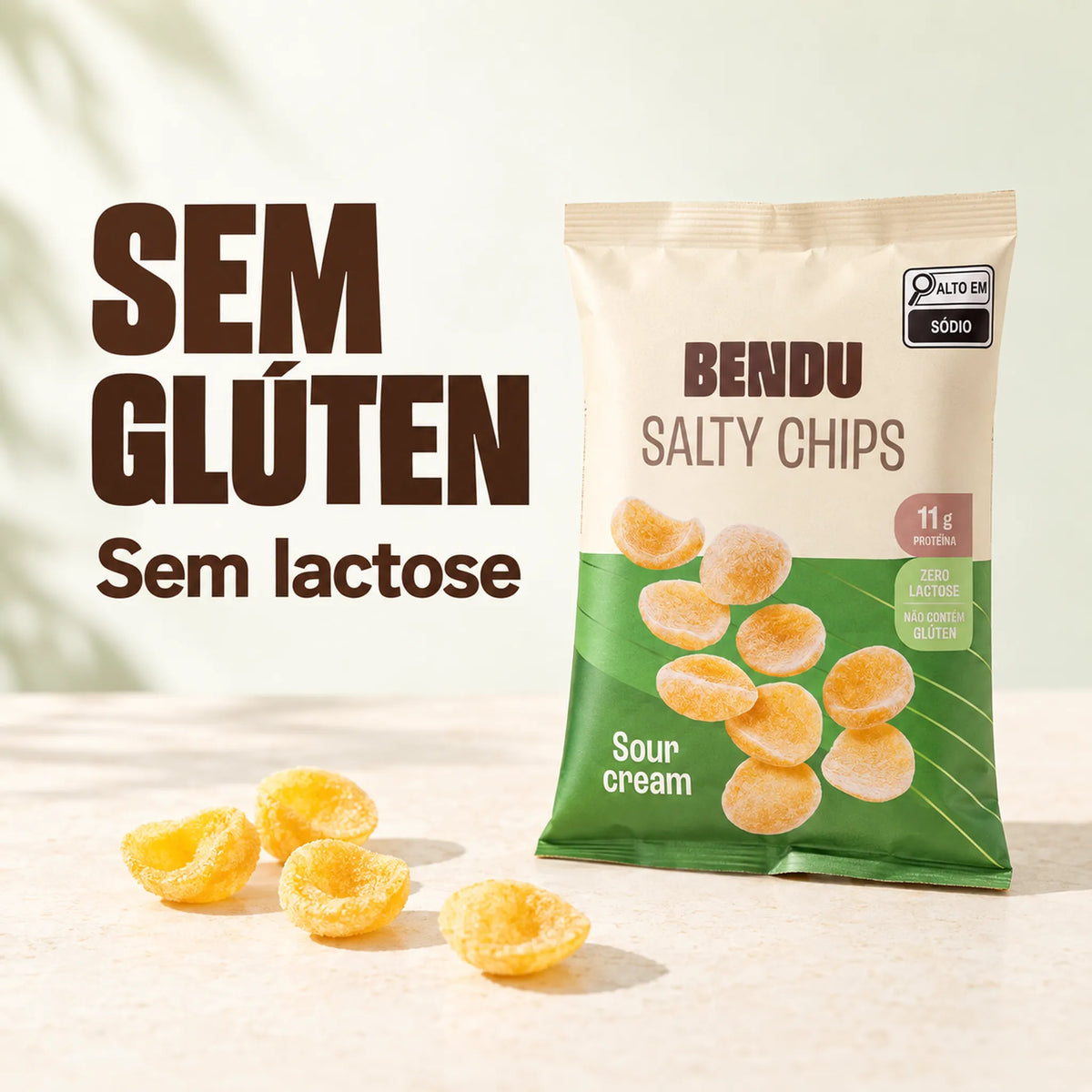 Salty Chips Bendu sem glúten e sem lactose