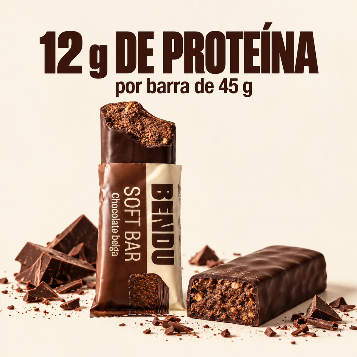 Soft Bar Bendu 45g com 12g de proteína por barra