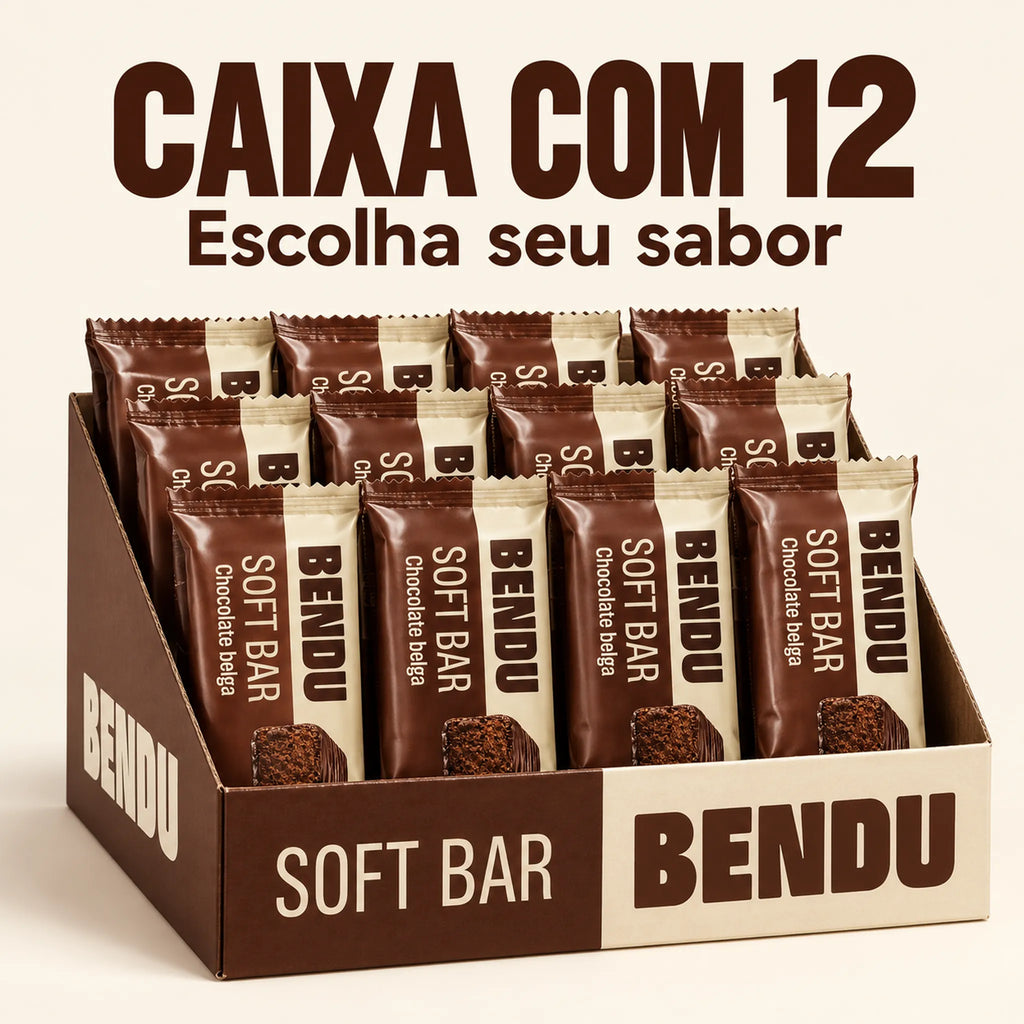 Caixa com 12 barras Soft Bar Bendu 45g
