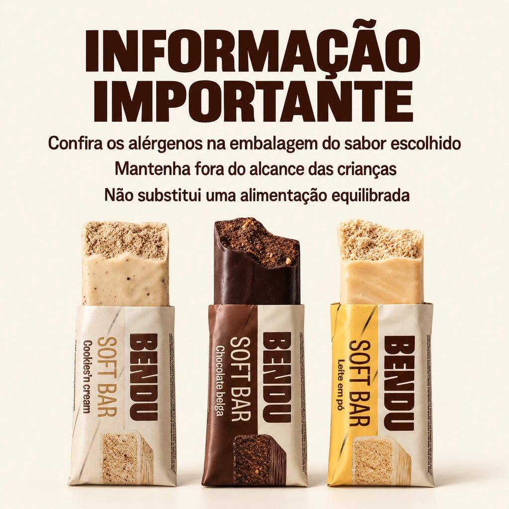 Informações importantes sobre a Soft Bar Bendu 45g