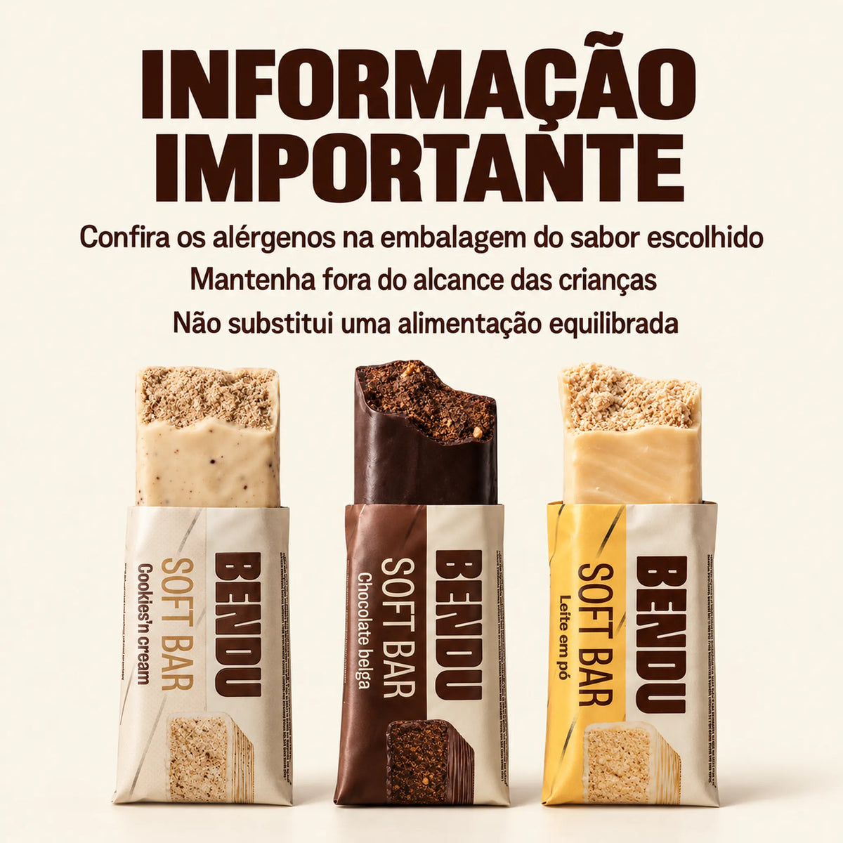 Informações importantes sobre a Soft Bar Bendu 45g