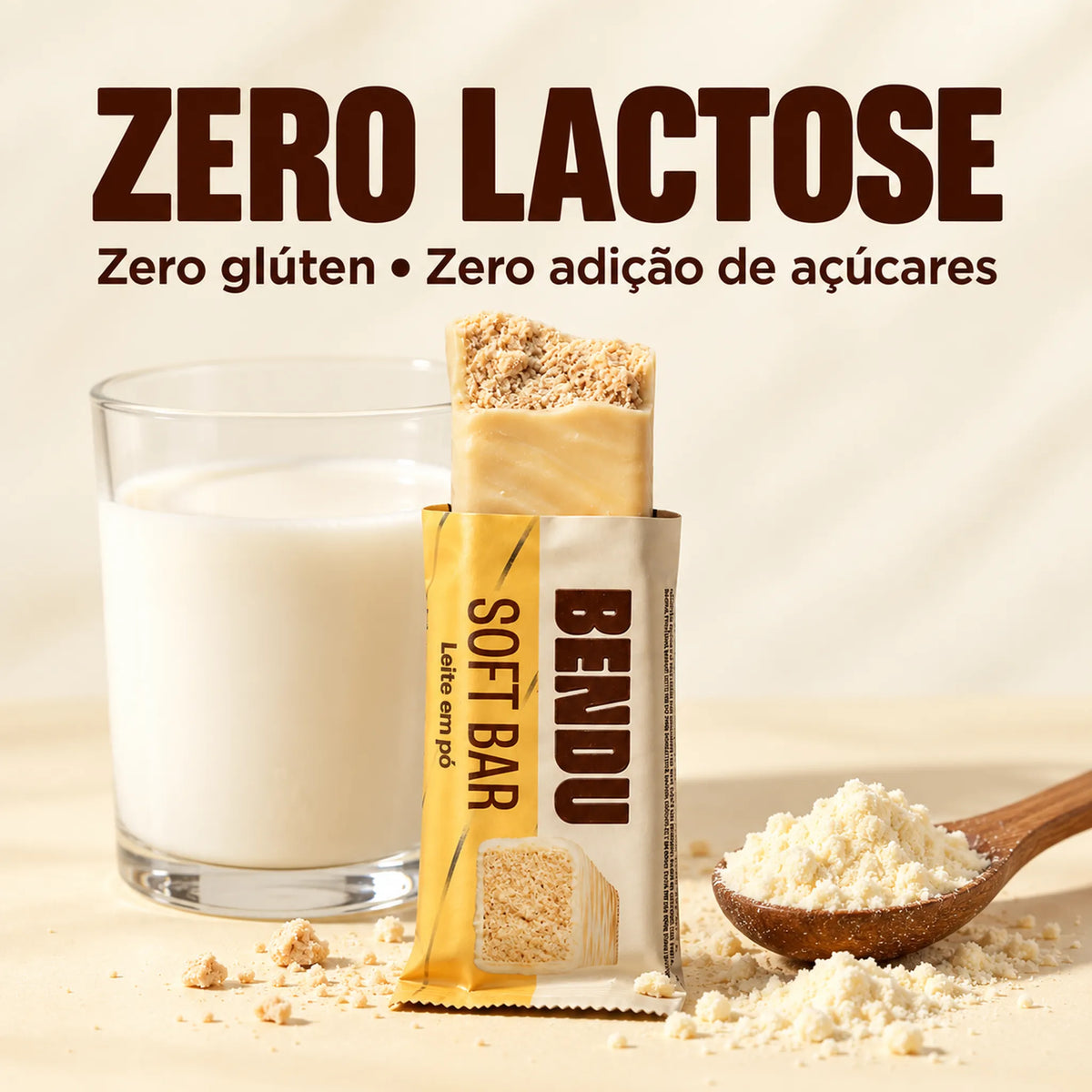 Soft Bar Bendu 45g zero lactose, zero glúten e zero adição de açúcares